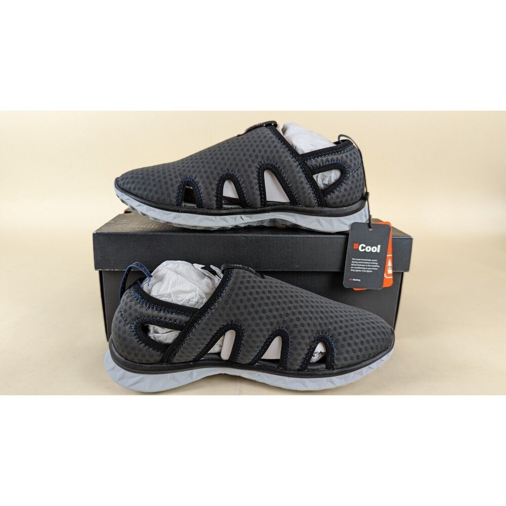 Bass Outdoor Hex Mesh Vent Sandals Womens 8 Gray Slip On Hiking Shoes NWB